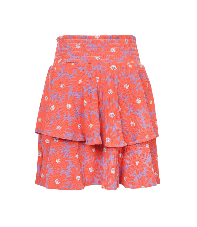 Jersey rokje Koraal Floral Spring