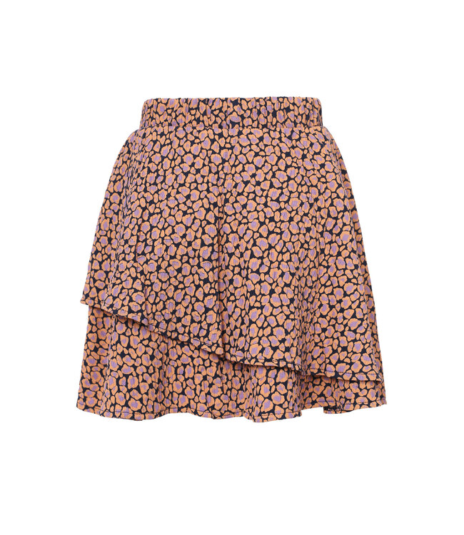 Jerseyrock crincle baumwolle Leopard print