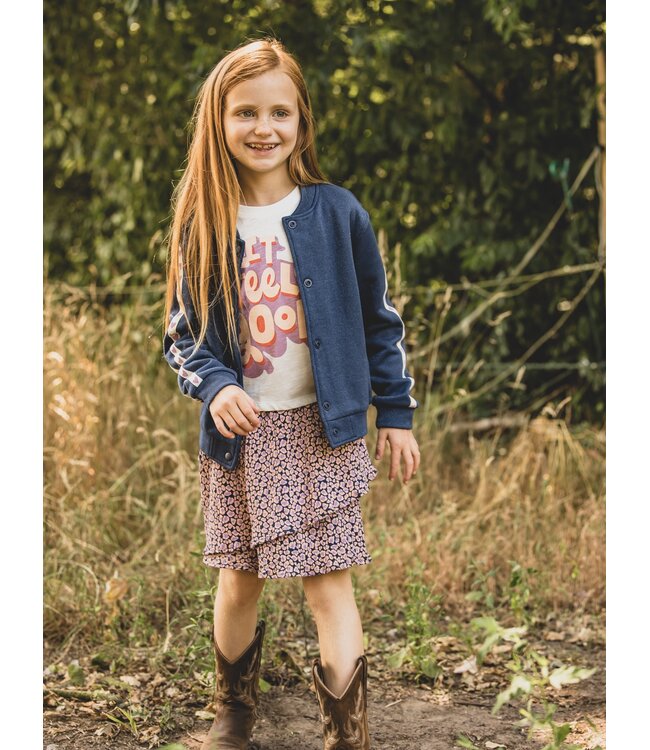 Jersey skirt crincle cotton Leopard print