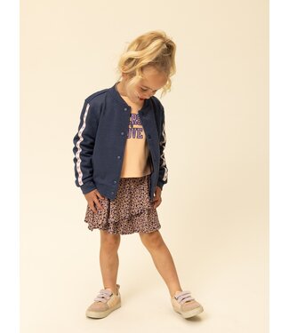 LOOXS Little Jersey rokje krinkel katoen  Leopard print