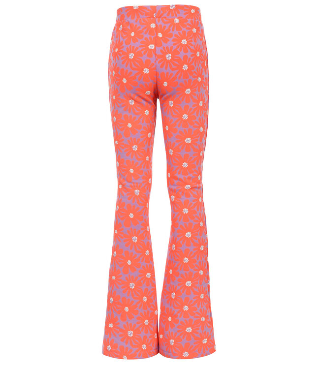 Flared sweat pants Coral Floral Spring