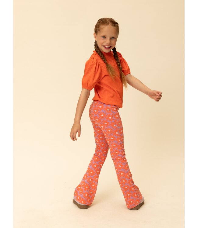 Schlaghosen Koralle Floral Spring