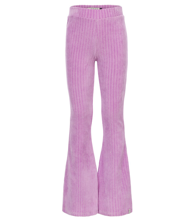 Flared corduroy pants Lilac