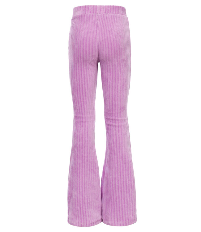 Ausgestellte Cordhose in Flieder