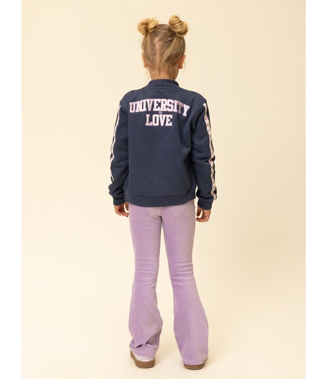 Flared corduroy pants Lilac