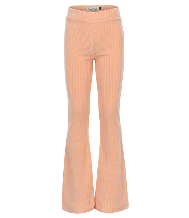 Flared corduroy broek Soft Apricot