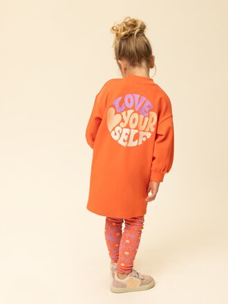 LOOXS Little Sweater jurk Koraal 