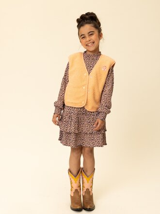 LOOXS Little Jerseykleid Blauer Leopard