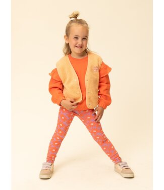 LOOXS Little Jersey legging Koraal Floral Spring