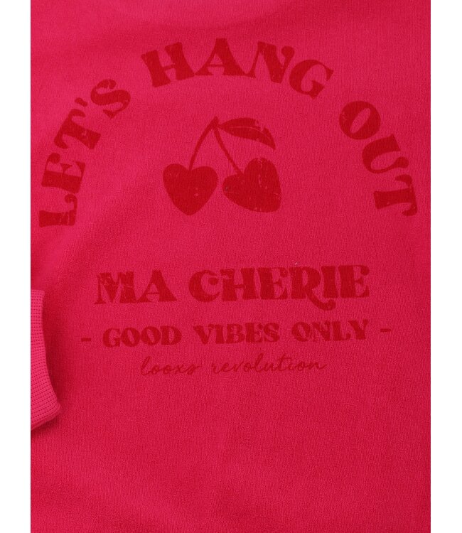 Badstof sweater warm pink