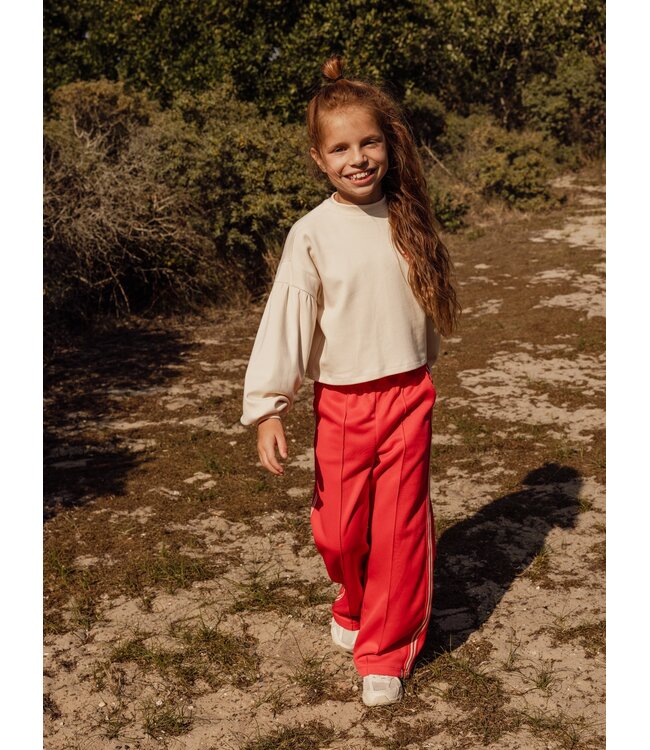 Cropped Sweater Creamy with backprint