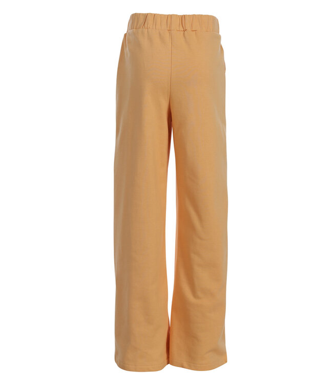 Wide leg sweat pants soft yellow