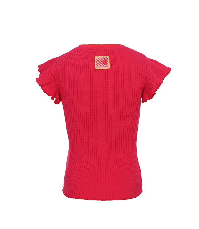 Rib jersey t-shirt Poppy Red