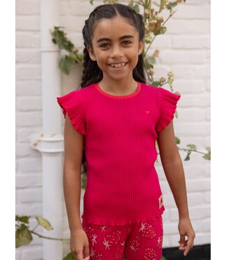 LOOXS Little Rib jersey t-shirt Poppy Red