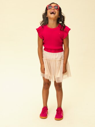 LOOXS Little Rib jersey t-shirt Warm Pink