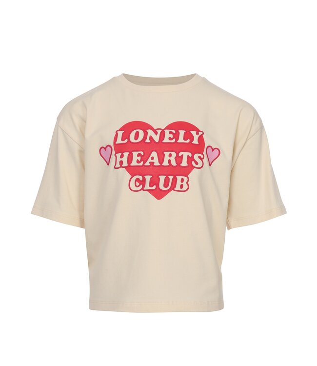 Cropped T-shirt Creamy Heart