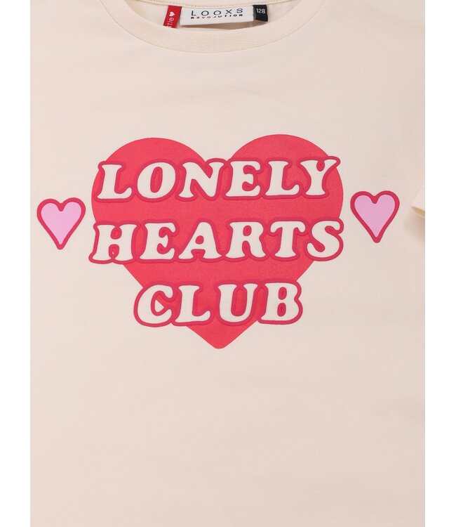 Cropped T-shirt Creamy Heart