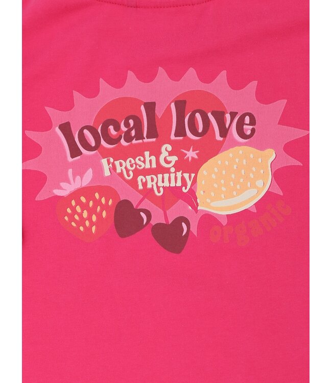 Extra langes T-Shirt Pink