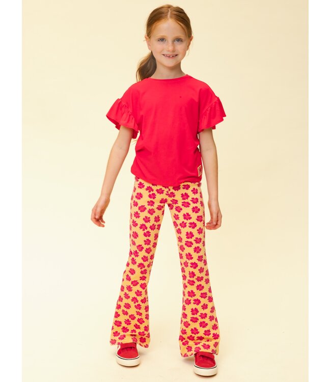 T-shirt Viskose Poppy Rot