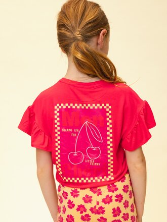 LOOXS Little T-shirt Viskose Poppy Rot