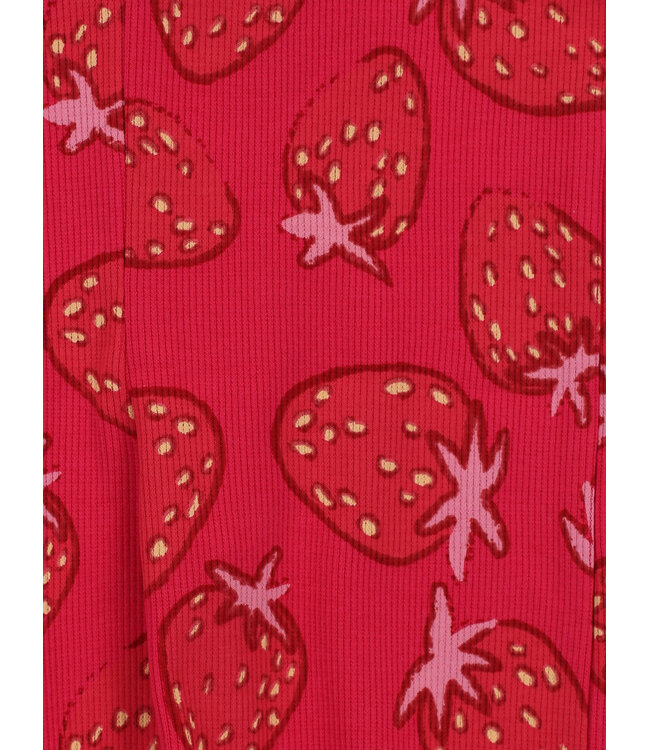 Flared broekje rib jersey Strawberry fields