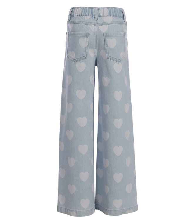 Denim wide leg Hearts