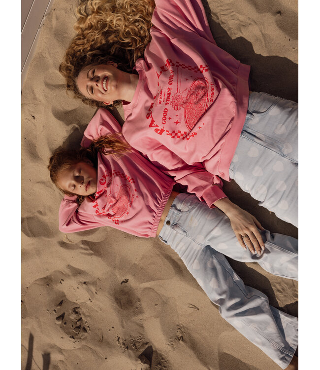 Jeans Herzchenmuster