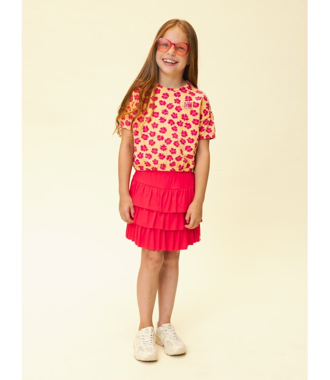 viscose rokje Poppy rood