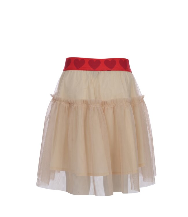 Mesh skirt Creamy