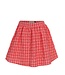 Wide skirt cotton Pink Hearts Check