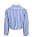 Blouse Striped and white collar