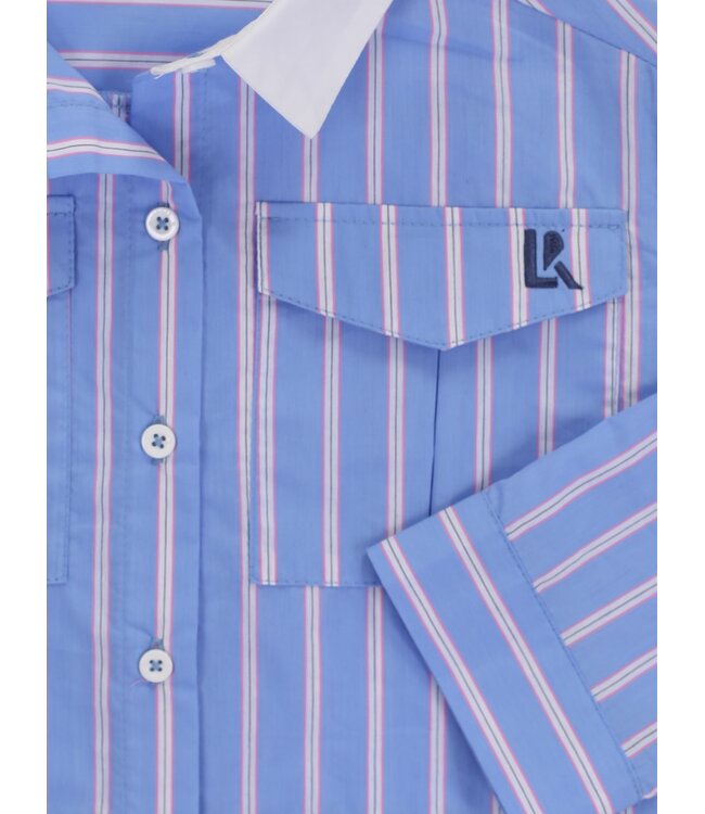 Blouse Striped and white collar