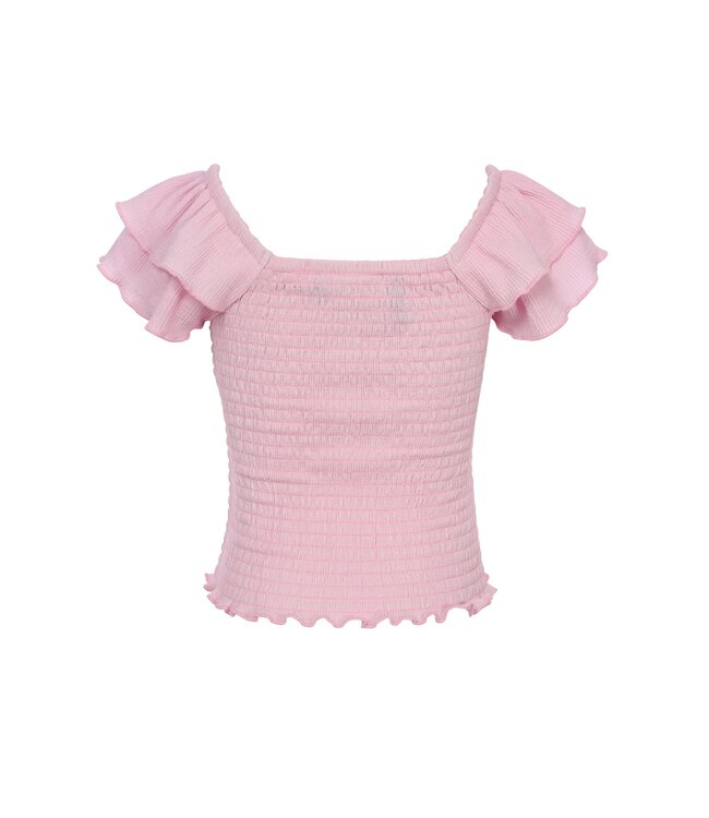 Soft Pink Ruffle top