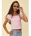 Soft Pink Ruffle top