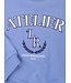 Blauer Atelier-Pullover