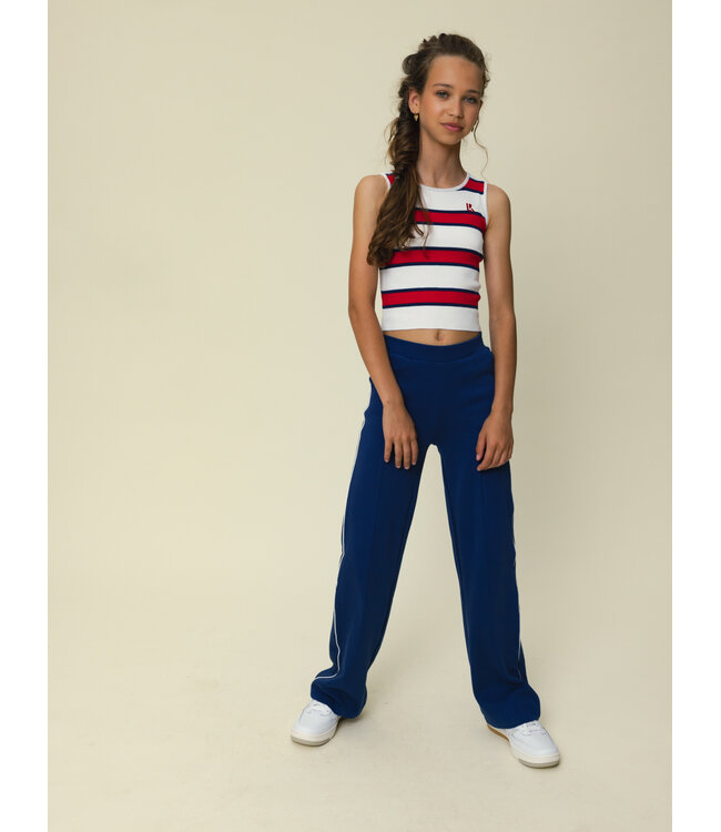 Knitted top striped Red / White