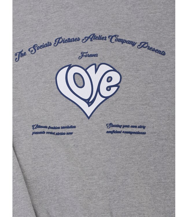 Sweat cardigan Grey Melee