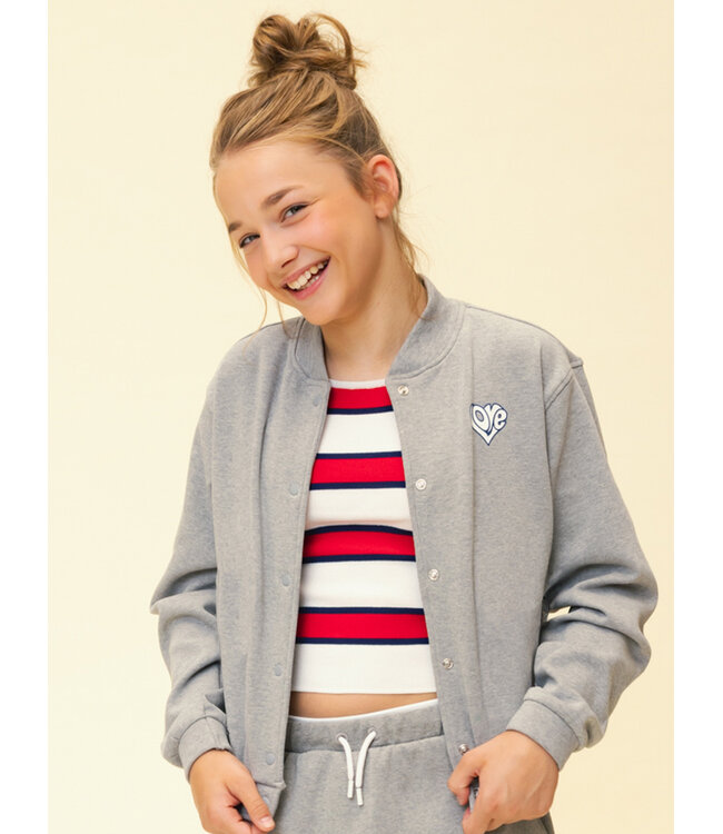 Sweat cardigan Grey Melee