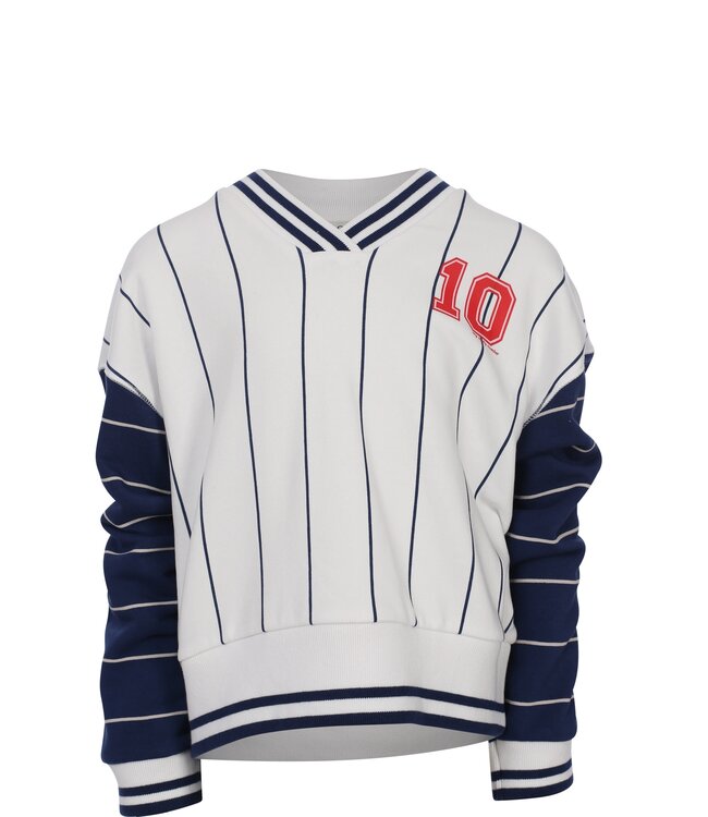 Baseball sweater loose fit