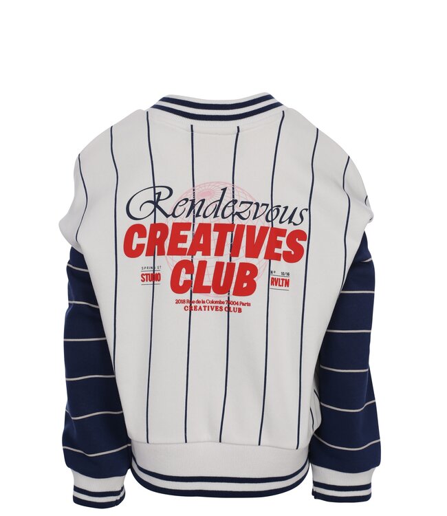 Baseballpullover in lockerer Passform