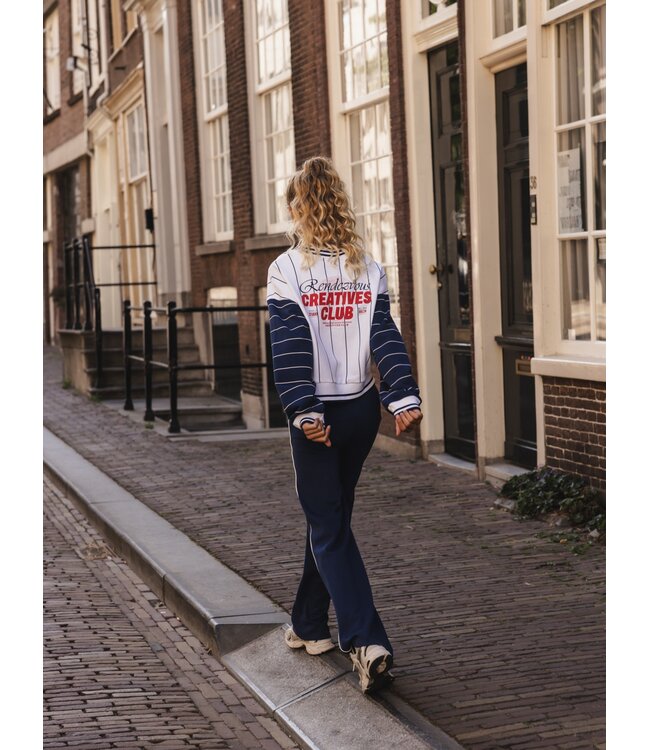 Baseball sweater loose fit