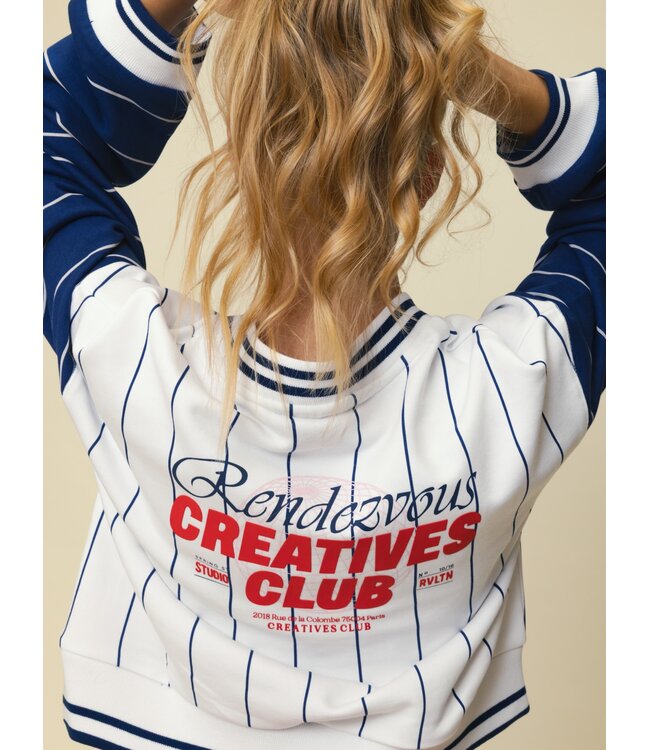 Baseball sweater loose fit