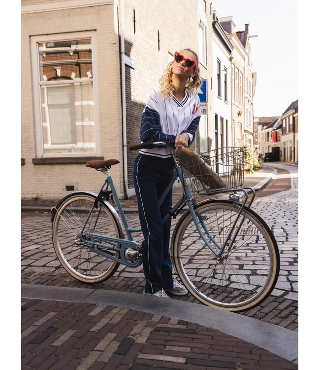 Marineblaue sporty Hose