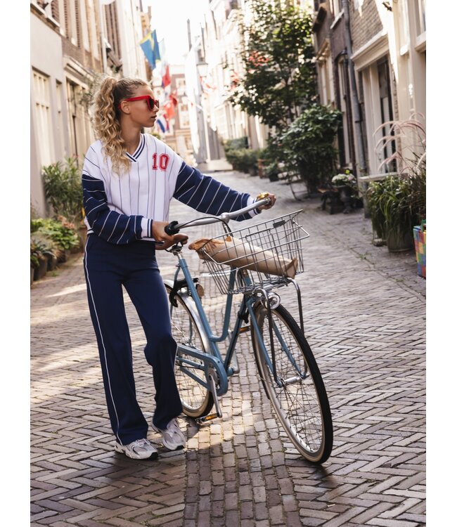 Marineblaue sporty Hose