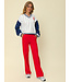 Sweat pants Straight Leg Red Viscose