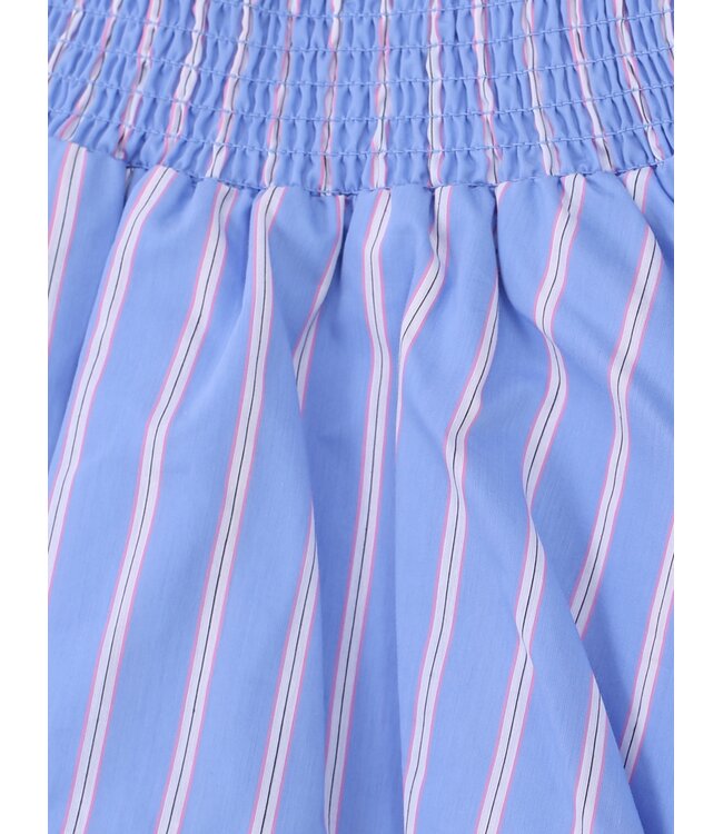 Skort blue and pink stripe