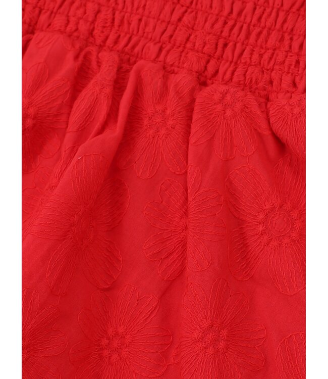 Baumwollen Skort Rot