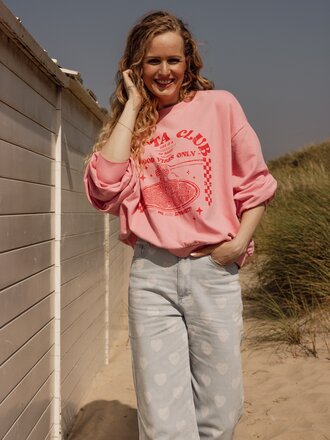 LXS the female concept LXS Weichrosa Pullover Pasta Club