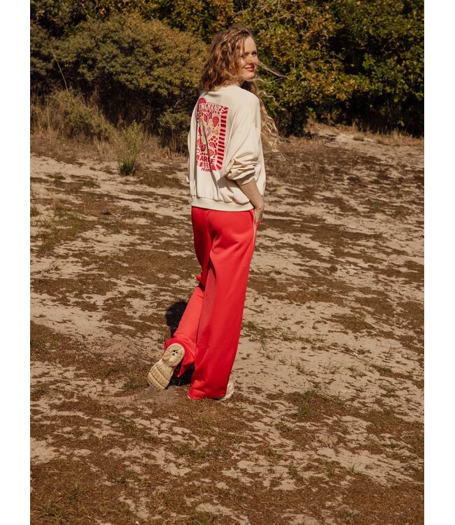 LXS Sweater Creamy backprint