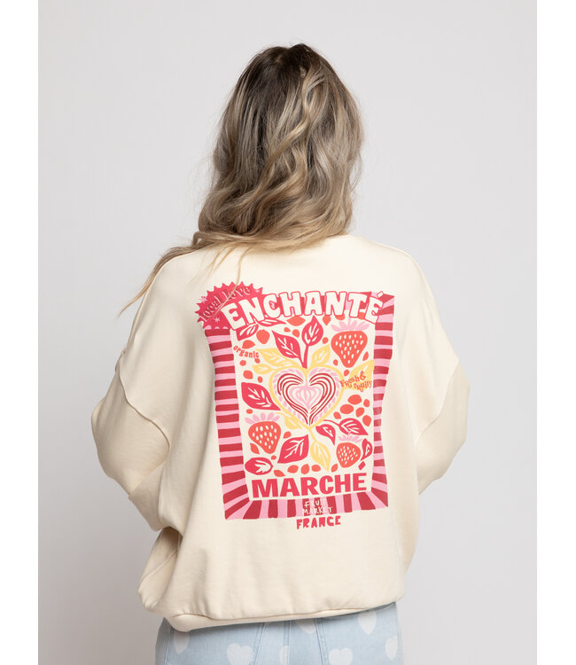 LXS Sweater Creamy backprint